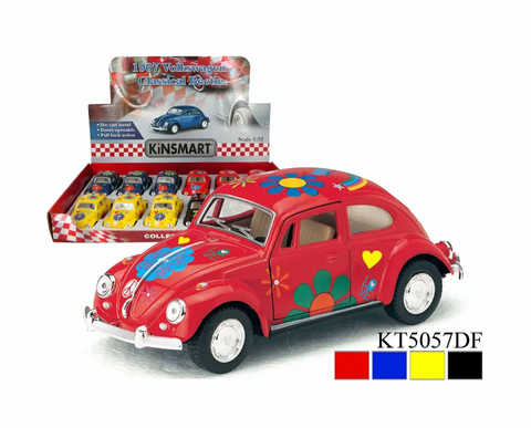 5" 1967 VW CLASSIC BEETLE -PRINTED Die Cast Car