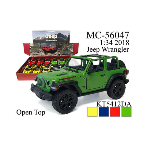 5" 2018 JEEP WRANGLER (OPEN TOP)- die cast