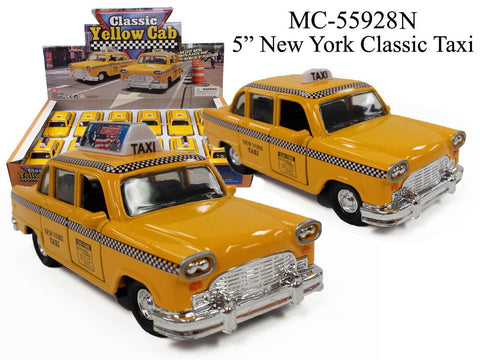 5" CLASSIC YELLOW TAX I- NY Die Cast Car