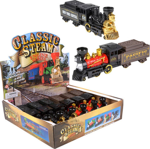 10" CLASSIC STEAM ENGINE - COAL Die Cast Car